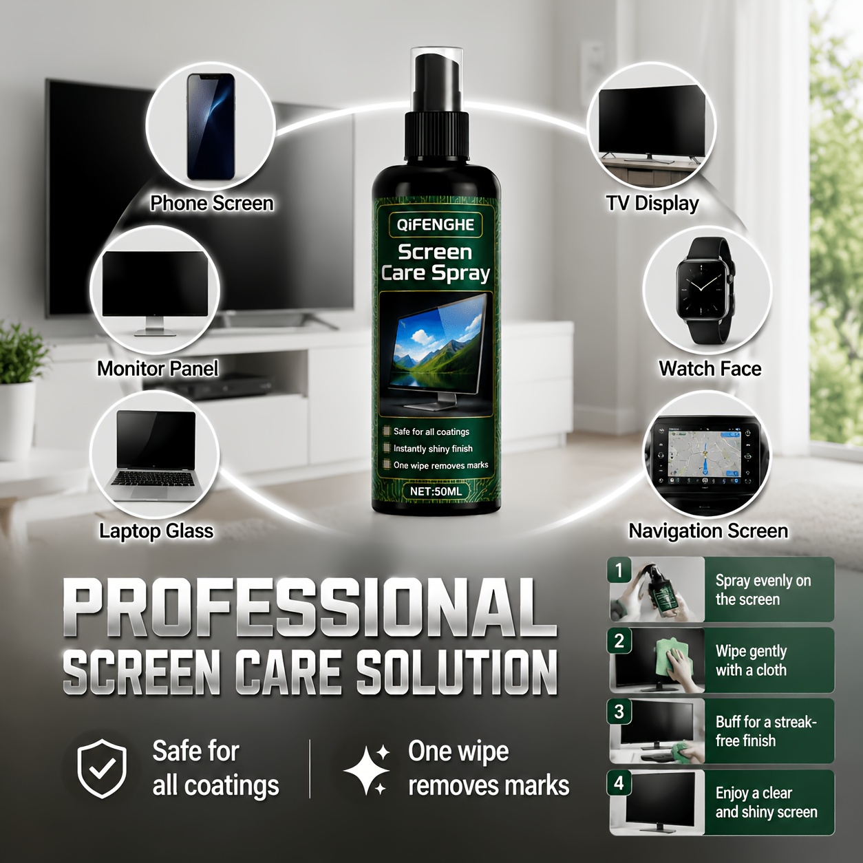 Gaming Console All - محلول تنظيف الشاشات برذاذ صغير -