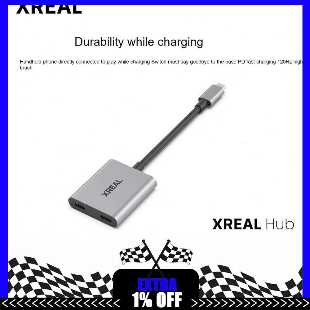 Gaming Console Rog Ally - محول XREAL Hub USB-C لنظارات الواقع