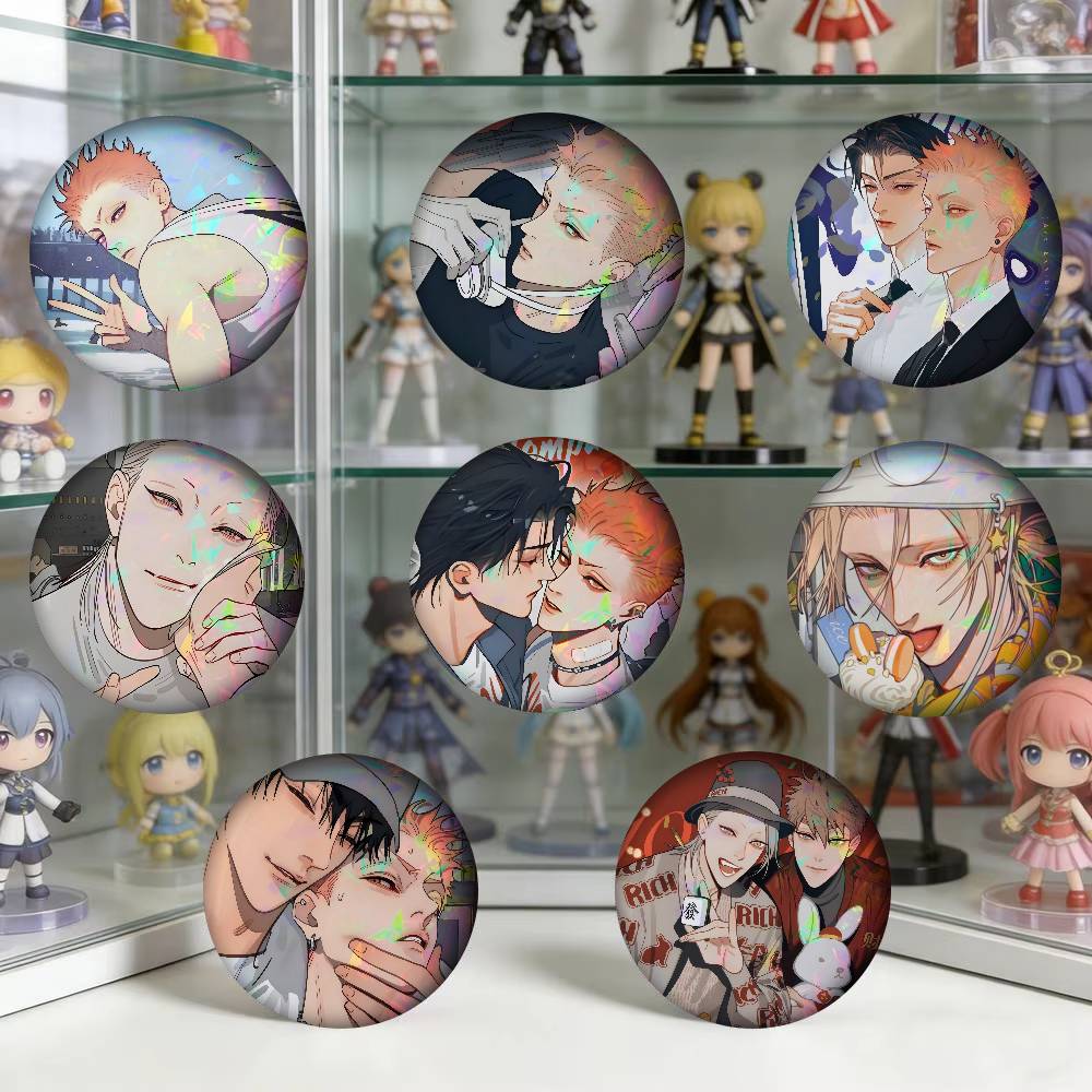 Gaming Console Buttons - 19 Days BL Anime دبابيس زينة