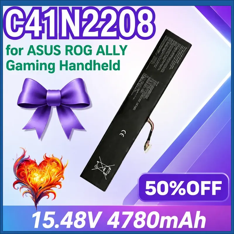 Gaming Console Rog Ally - بطارية جديدة C41N2208 بسعة 4780 مللي