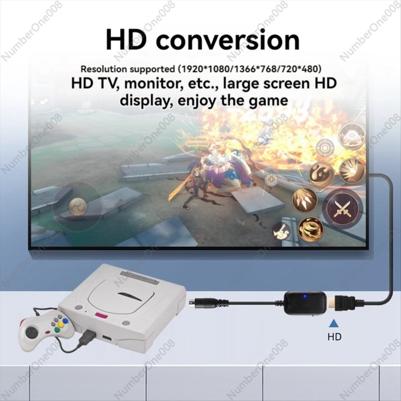 كابل محول HDMI لوحدة تحكم ألعا - مراجعة Gaming Console Tv وسعره