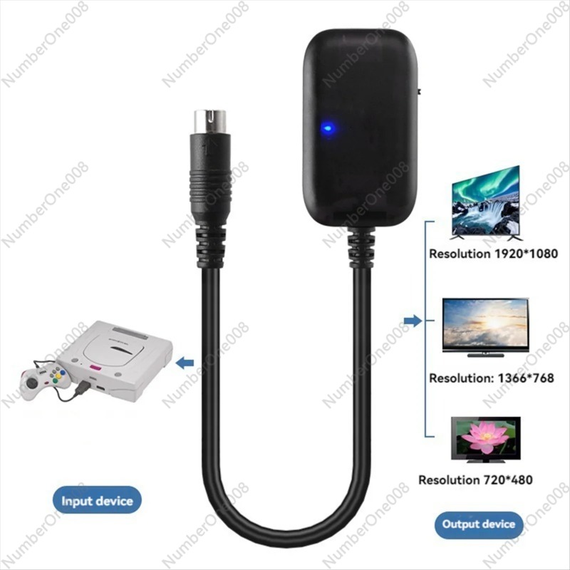 كابل محول HDMI لوحدة تحكم ألعا - مراجعة Gaming Console Tv وسعره