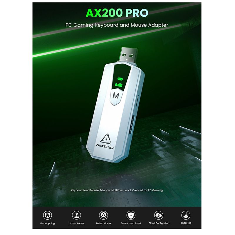 محول AIMZENIX AX200PRO لألعاب  - مراجعة Gaming Console Latest وسعره