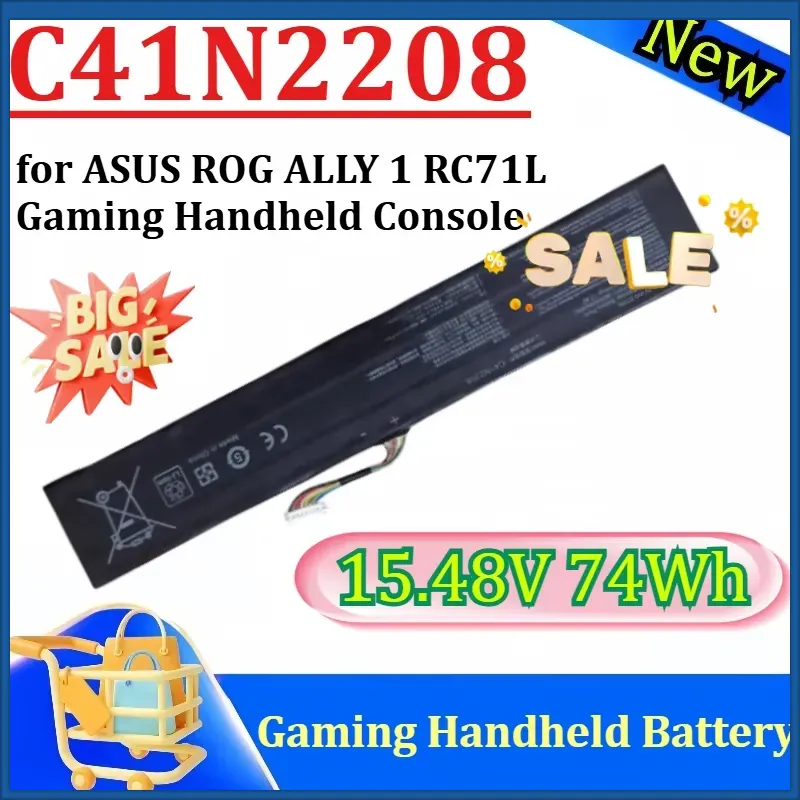 بطارية C41N2208 جديدة بسعة 15. - مراجعة Gaming Console Rog Ally وسعره