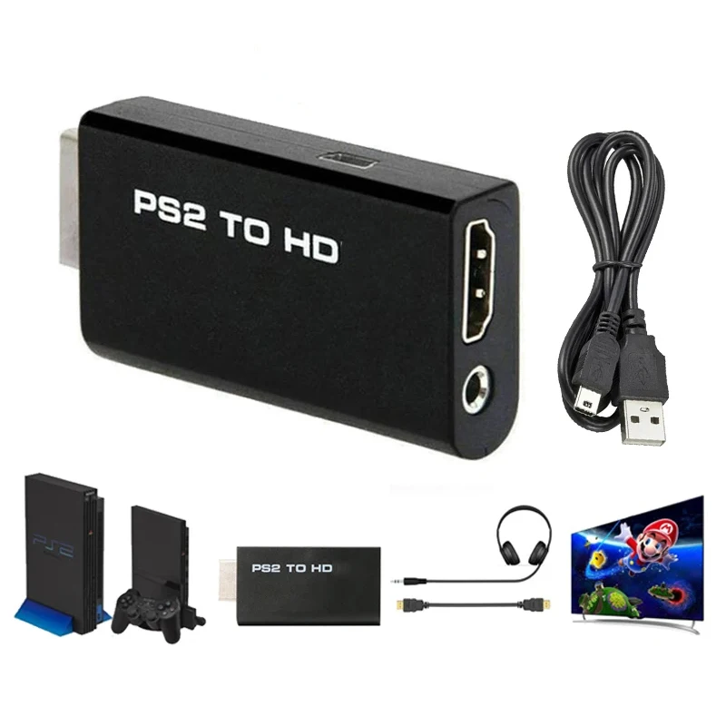 محول فيديو وصوت من PS2 إلى HDM - مراجعة Gaming Console All وسعره
